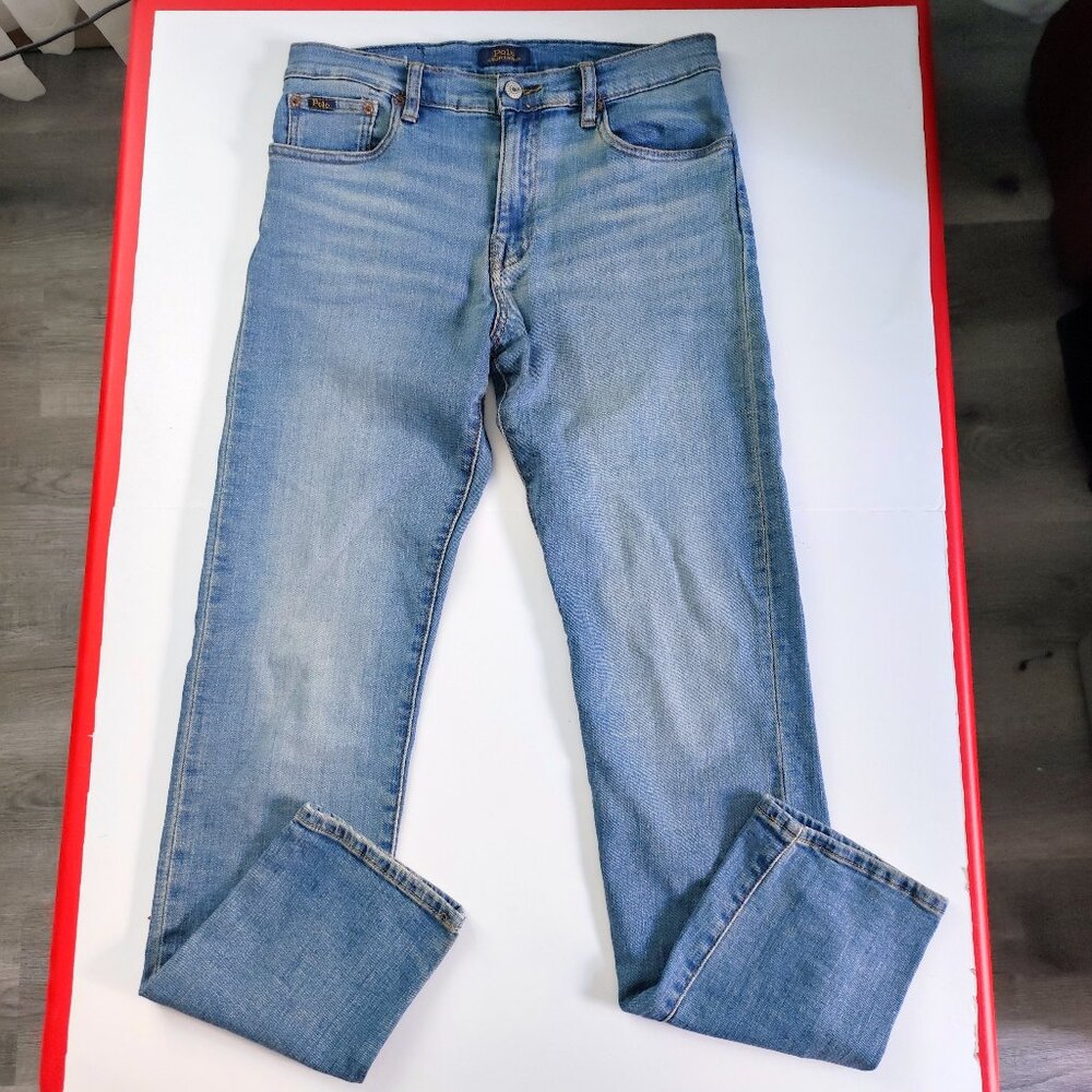 Polo Ralph Lauren Jeans The Sullivan Slim Fit washed blue men's youth size 18